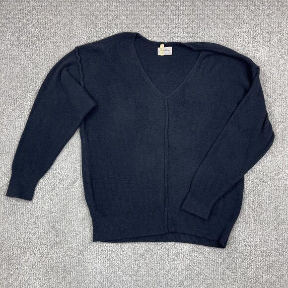 Wilfred Sweaters - Wilfred Free Sweater Womens Large Black V Neck Knit Pullover Minimalist Capsule
